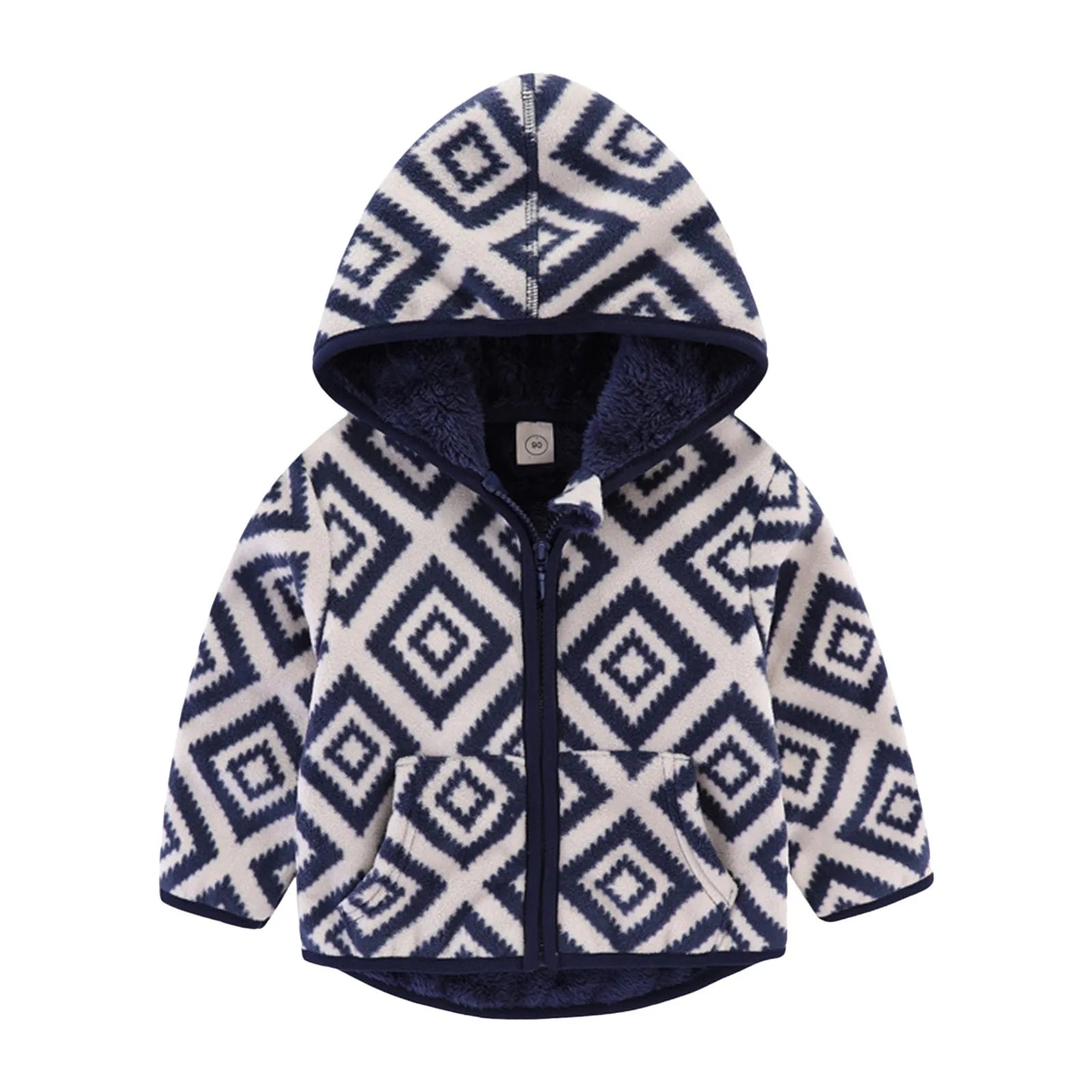 Girls Hooded Coats Toddler Baby Boys Girls Hooded Zipper Long Sleeve Thick Warm Outerwear Girls Coat Hook