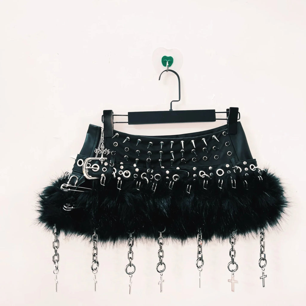 y2k clothes gothic clothes y2k Skirt Gothic Skirt Punk Skirt harajuku Skirt Rivet Skirt Cross Skirt vintage Skirt  y2k fashion