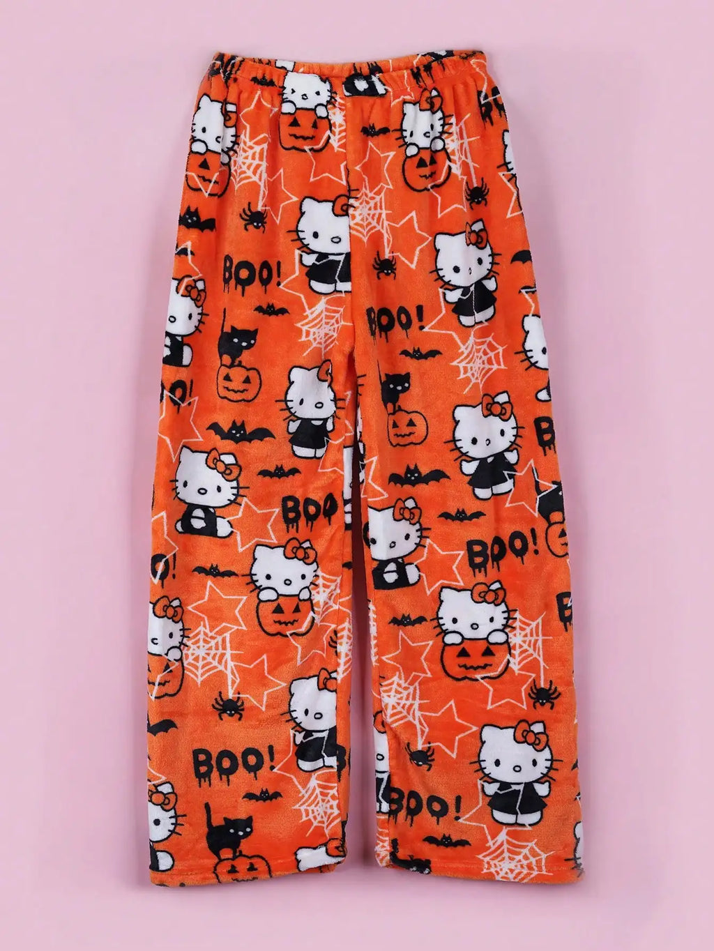 Y2K Hello Kitty pajamas anime women's pajamas cartoon couple walking home pajamas trousers casual homewear