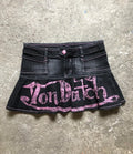 Korean Kopo Style Retro Letters Sexy Spice Girls A Word Denim Skirt Women's Y2K New Fashion Harajuku Hip-Hop Dance Street Wear