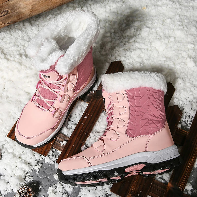 Women Classic Snow Boots Winter Warm Shoes Handmade Platform Shoes Womens Boots Ankle  Size 43 Booties
