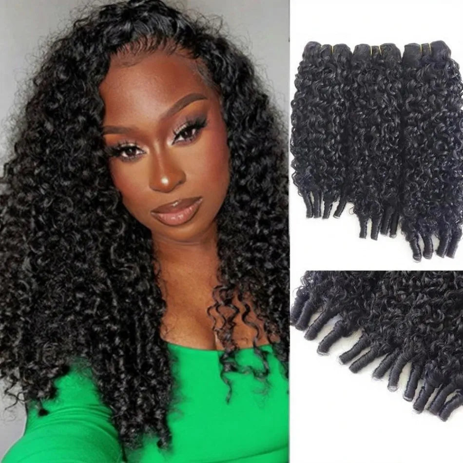 12A Burmese Curly Bundles Human Hair 3C4A Water Wave With Spiral Curly End 100% Unprocessed Raw Hair Sew In For Women 18 30 Inch