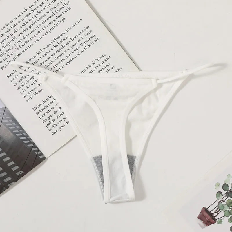 1PC Women Thongs G-String Seamless Panties High Leg Cut Panties Sexy Lingerie Low Waist Underwear Female T-Back M-L