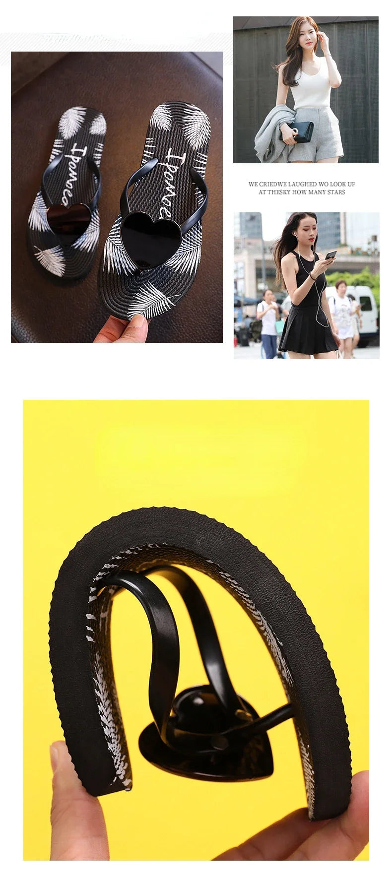 Home Slipper Women Heart Love Cloud Sandals Summer Flip Flops Beach Slides Casual House Shoes Platform Bathroom Flat Female