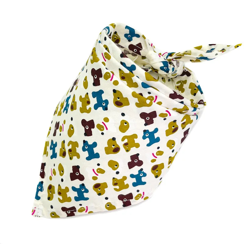 30/50 Pcs Dog Bandana Lot Bulk Personalized Pet Dog Face Bandana Washable Dog Bandanas For Small Large Dogs 20 Colors
