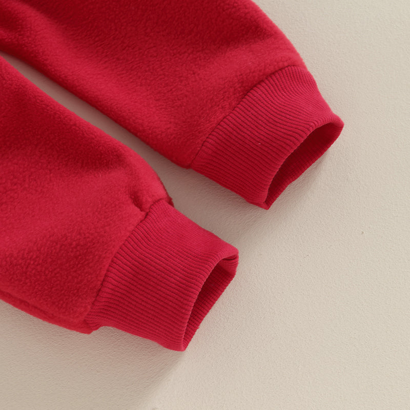 2023-09-04 Lioraitiin 0-3Y Toddler Boys Christmas Outfits Santa Embroidery Long Sleeve Sweatshirts+Solid Long Pants Clothes Set