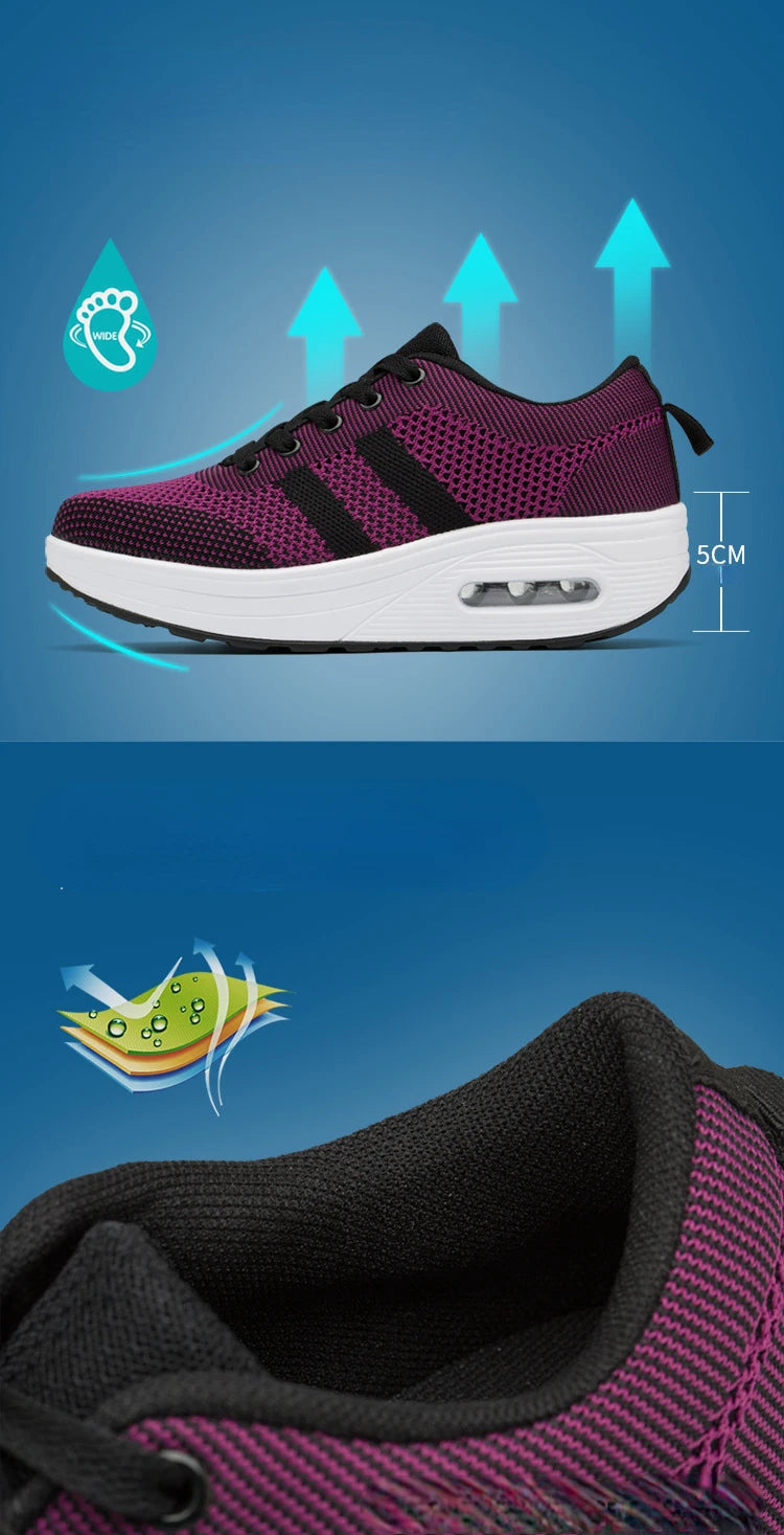 New Large Size Women's Shoes Fashion Hollowed Out Breathable Sneakers Women Outdoor Comfort Lightweight Casual Shoes for Women