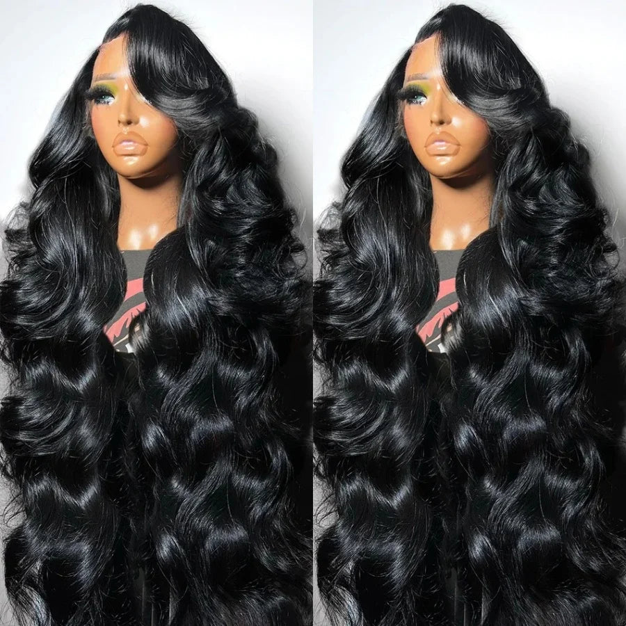 30 40 Inch Body Wave Wigs Human Hair 200% 13x4 13x6 HD Transparent Lace Frontal Wig Pre Plucked With Baby Hair Glueless Wig