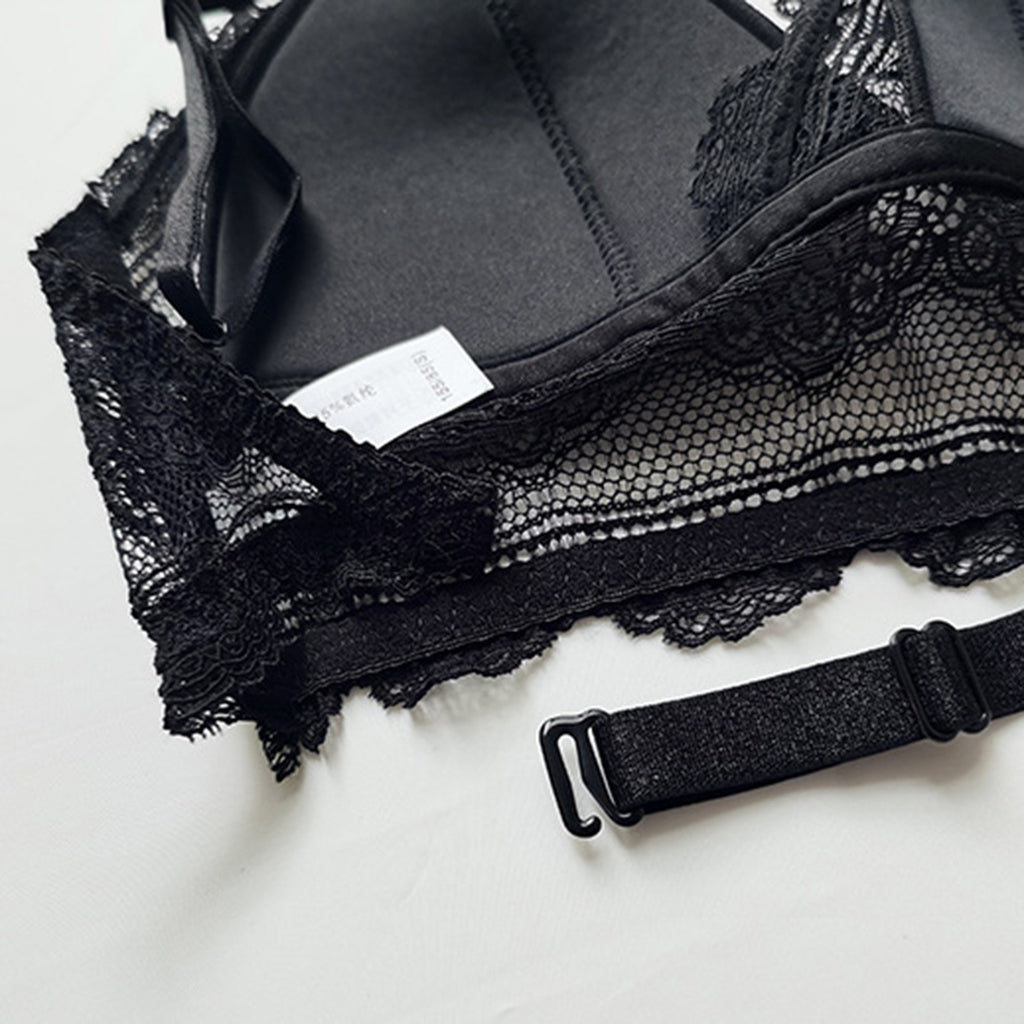 Sexy Low Back Bras Ladies U Backless Invisible Lace Wireless Bra Bralette Mesh Ultra Thin Seamless Underwear Women Lingerie