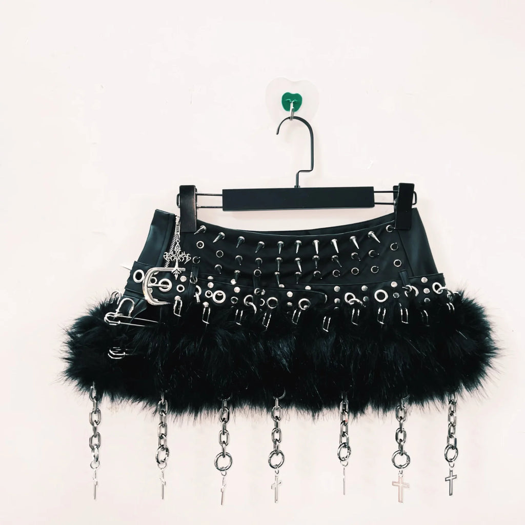 y2k clothes gothic clothes y2k Skirt Gothic Skirt Punk Skirt harajuku Skirt Rivet Skirt Cross Skirt vintage Skirt  y2k fashion