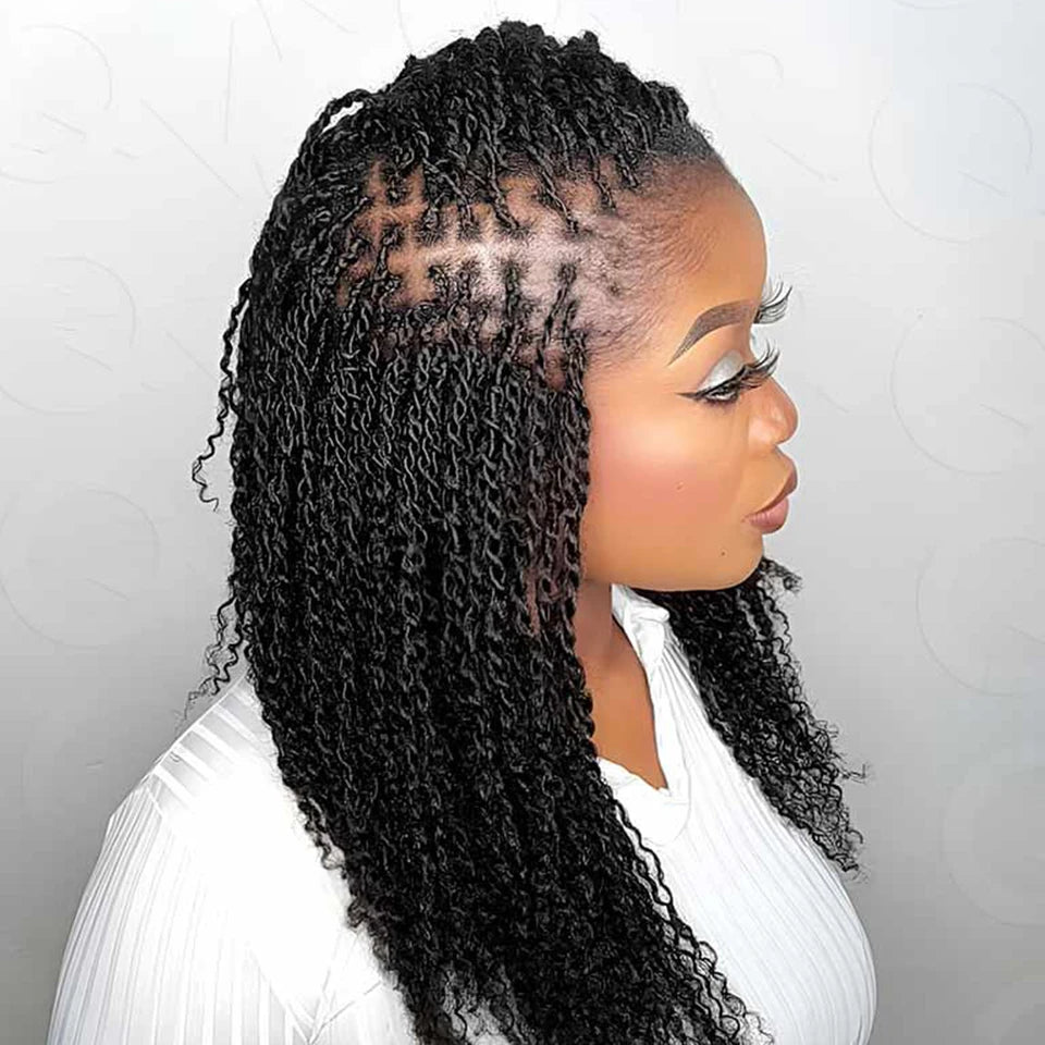 Afro Kinky Bulk Human Hair Extensions QVR US Local Shipping Natural Black/Brown Lightweight For Braiding Styling Everyday Wear