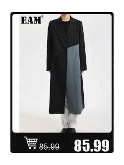 [EAM] High Elastic Waist Black Pleated Mesh Casual A-line Half-body Skirt Women Fashion Tide New Spring Autumn 2026  1DH5148