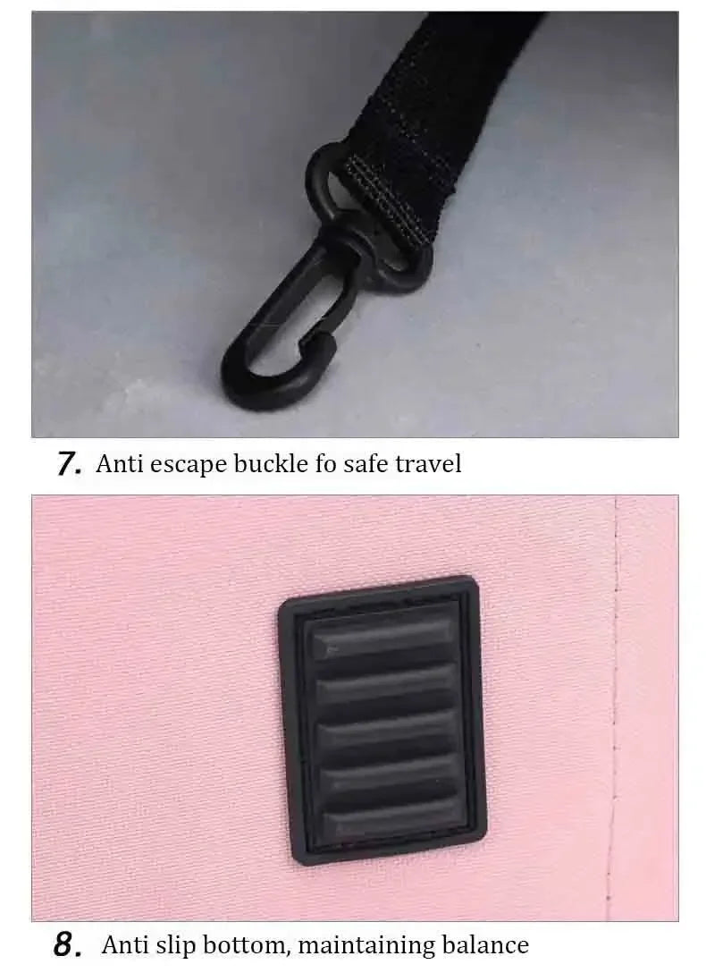 Ventilation Large Capacity Cat Carrier Backpack Adjustable Strap Pet Carrying Bag Foldable Cat Backpack for Outdoor Travel