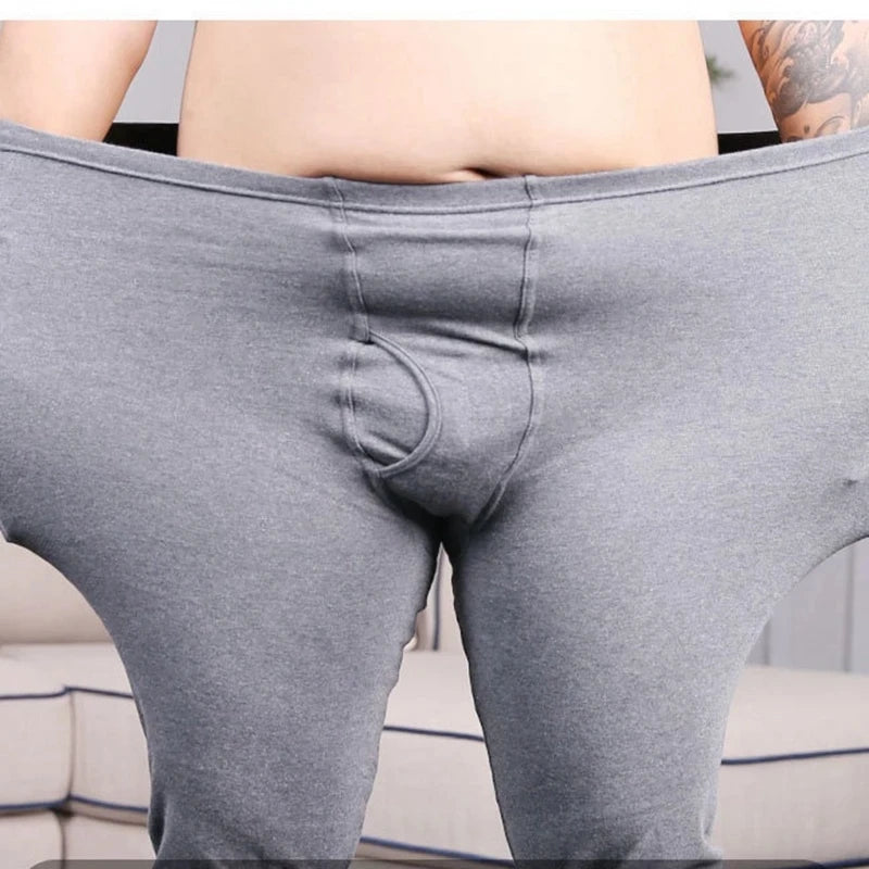 Winter Thermal Underwear Suit Man 6XL Size Fleece keep warm Men Long Johns Loose Elasticity Homewear Nightwear