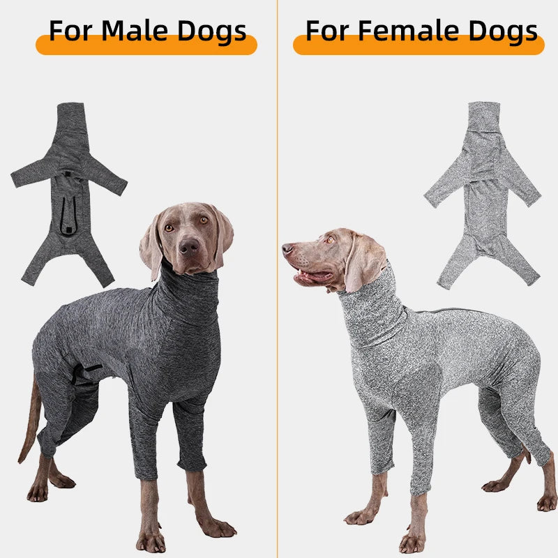 XS-3XL Pet Dog Clothes Winter Jumpsuit Undergarment Female Male Dog Home Loss Hair Proof Clothing Post-Surgical Recovery Clothes