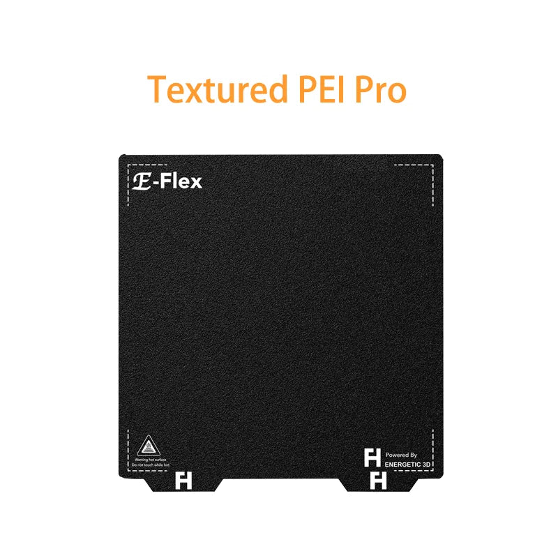 Voron V0 PEI Sheet 120x120mm Double Sided Textured/Smooth PEI PET PEO PEY H1H Flexible Spring Steel Sheet Magnetic Build Plate