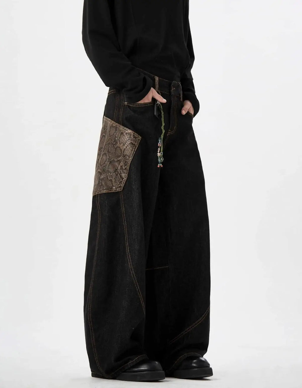 Y2k Baggy Jeans for Men Women Wide Leg Skater Grunge Pants Loose Fit Barrel Jeans Hip Hop Denim Pants Streetwear