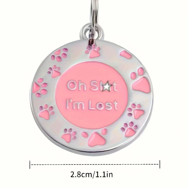 customized Personalised Dog Cat Tags, Custom Cat Dog Puppy Pet ID Name Pendants, Collar Tag Pendant Pet Accessories, Pet Decorat