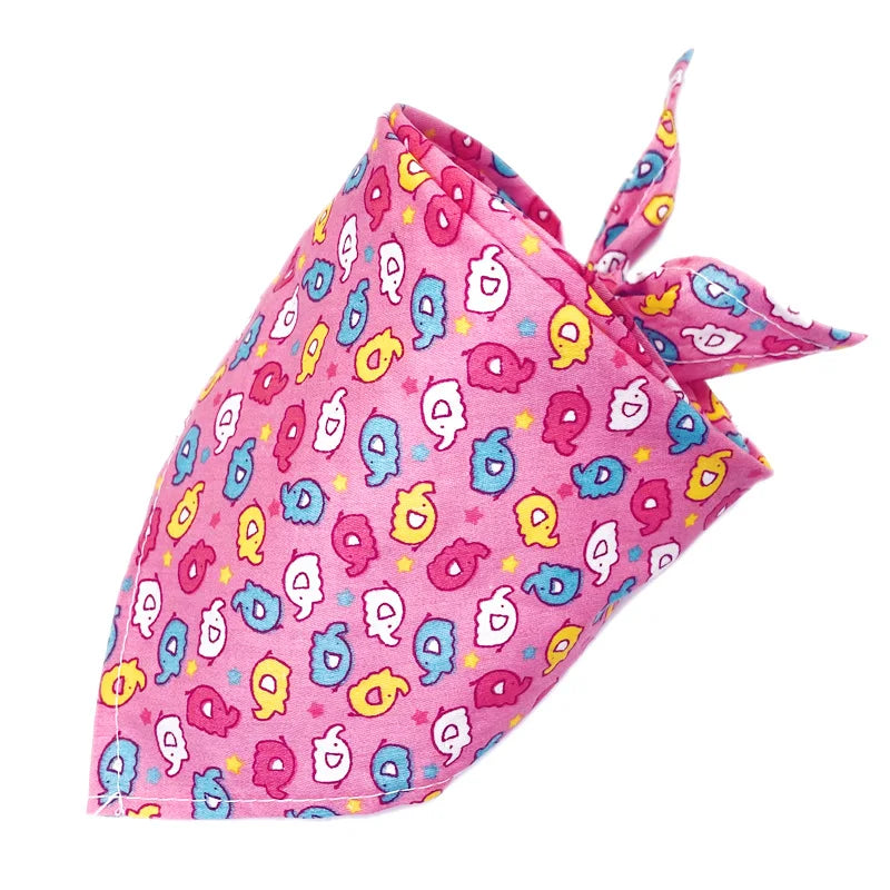 30/50 Pcs Dog Bandana Lot Bulk Personalized Pet Dog Face Bandana Washable Dog Bandanas For Small Large Dogs 20 Colors