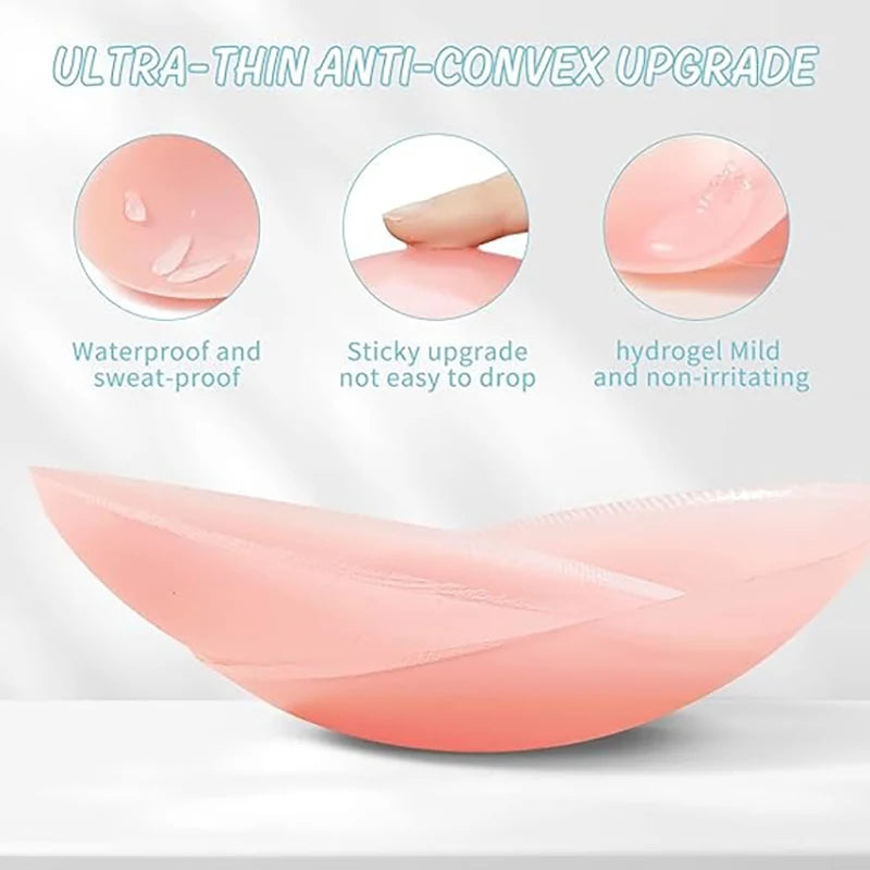 Reusable Silicone Pasties - Seamless Nipple Covers for Women, Invisible Under Clothing, No-Slip Petals nipple cover women