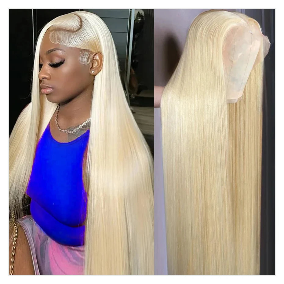 250% 300% High Density Lace Wigs 613 Hd Lace Frontal Wig 13x6 Bone Straight Blonde Wig 13x4 Lace Front Human Hair Wigs For Women