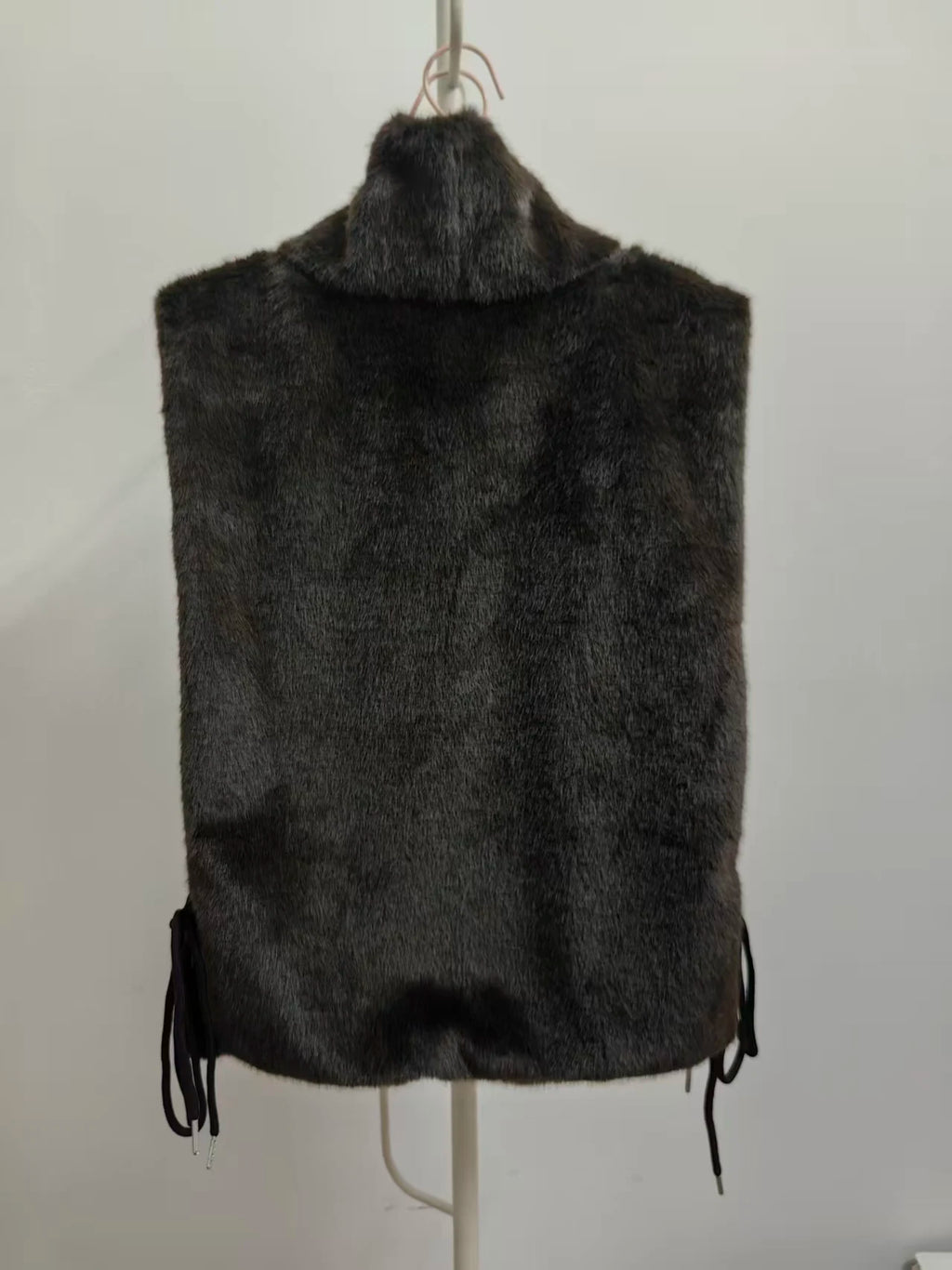 KUCLUT 2025 Autumn Winter Plush Vest For Women High-End Faux Mink Velvet High Collar Elegant Waistcoat Top Female 1A1010