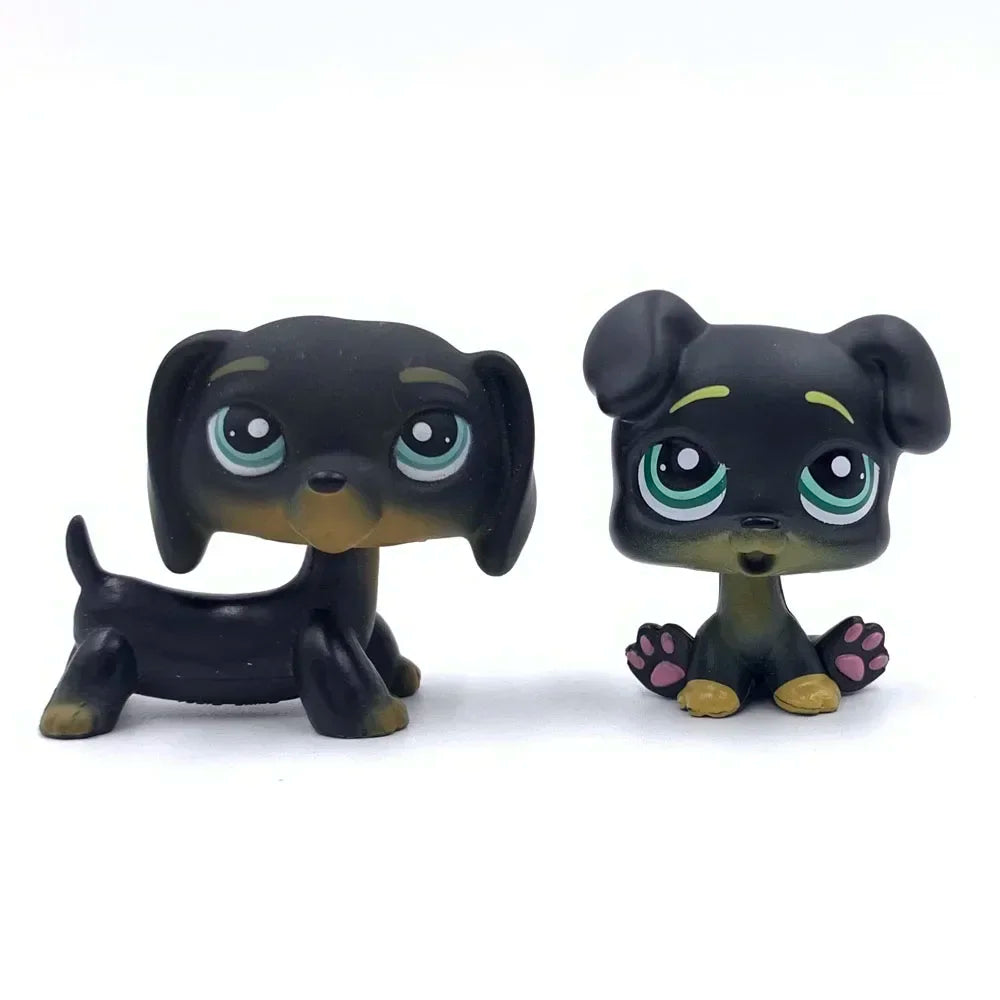 Rare Animal littlest pet shop lps toy toy Cute kitten Stands Dog Dachshund Collie Cocker Spaniel Great Dane Old Bobble head toy