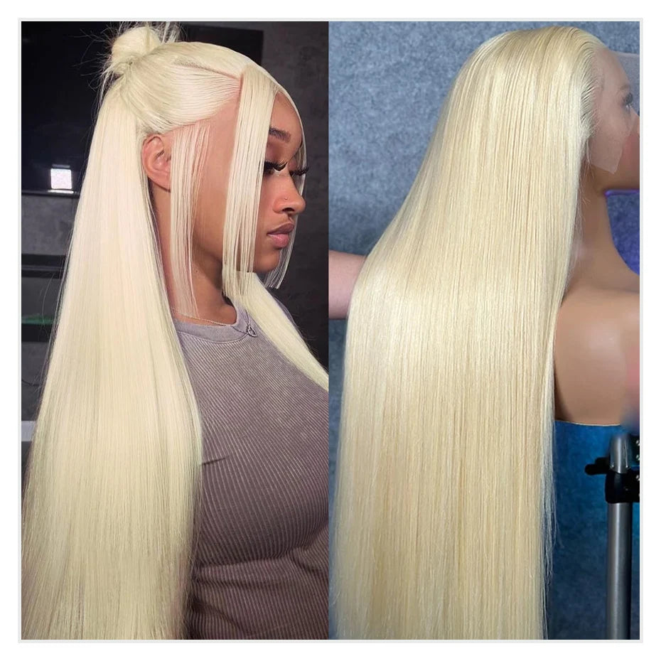 250% 300% High Density Lace Wigs 613 Hd Lace Frontal Wig 13x6 Bone Straight Blonde Wig 13x4 Lace Front Human Hair Wigs For Women