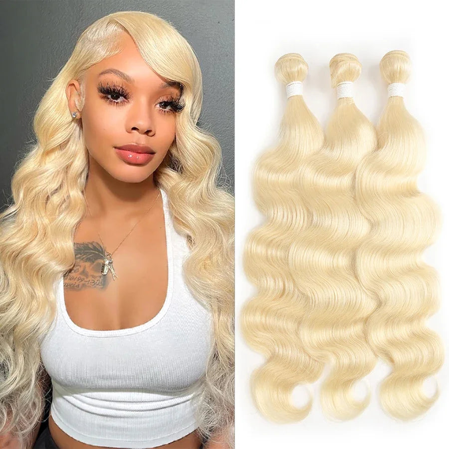 14A Highlight Ombre Body Wave Bundles Human Hair 100% Unprocessed Brazilian Colored 1 3 4 Pcs Raw Hair Bundles Weave Extensions