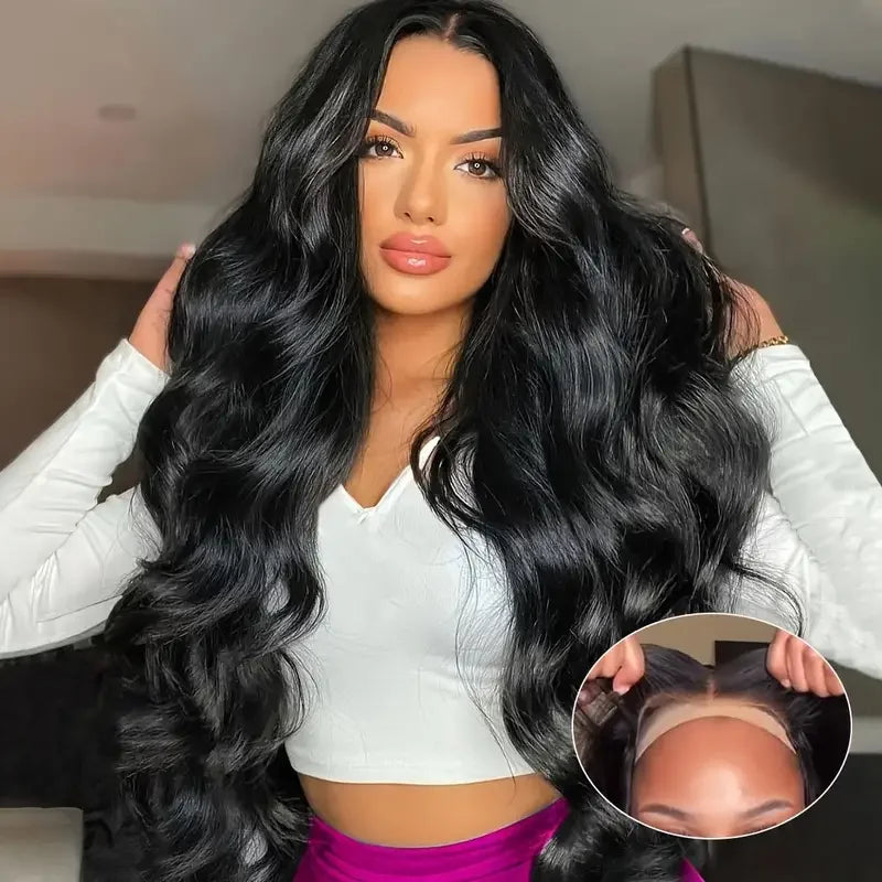 Body Wave Lace Front Wigs Human Hair Pre Plucked 180% Density Human Hair Wigs for Black Women 13x6 transparent Lace Frontal Wigs