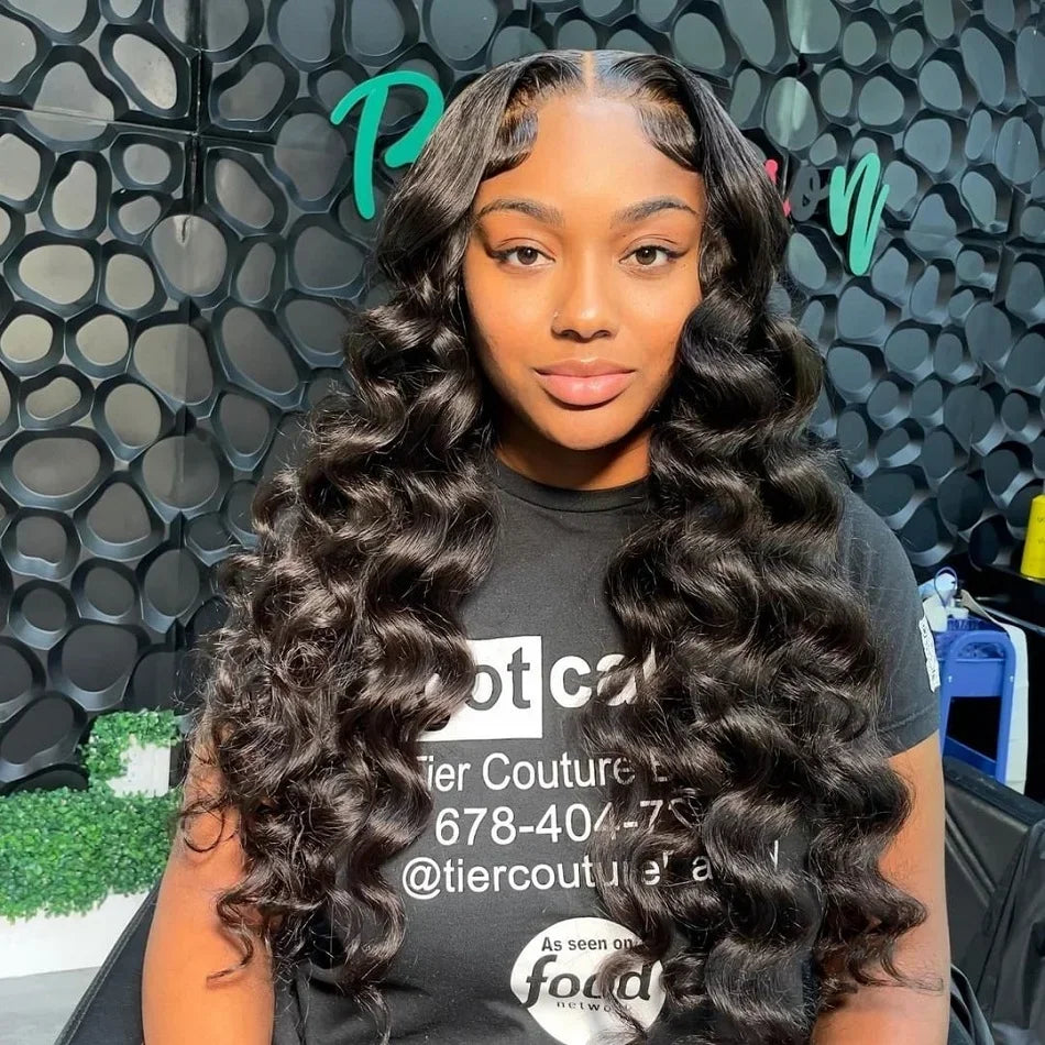 30 40 Inch Loose Deep Wave Wigs 13x6 Hd Lace Frontal Wig Brazilian Human Hair Wig 13x4 Preplucked Transparent Hd Lace Front Wig