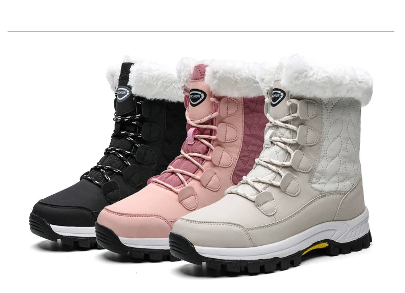 Women Classic Snow Boots Winter Warm Shoes Handmade Platform Shoes Womens Boots Ankle  Size 43 Booties