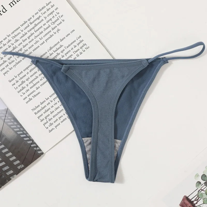 1PC Women Thongs G-String Seamless Panties High Leg Cut Panties Sexy Lingerie Low Waist Underwear Female T-Back M-L