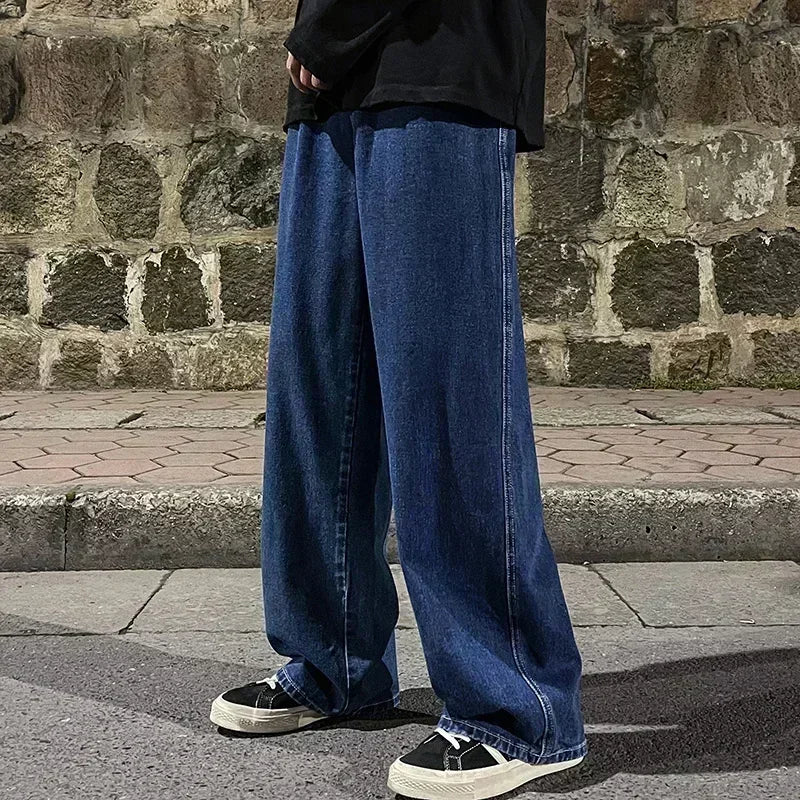 2024 New Streetwear Loose Jeans Men Korean Style Fashion