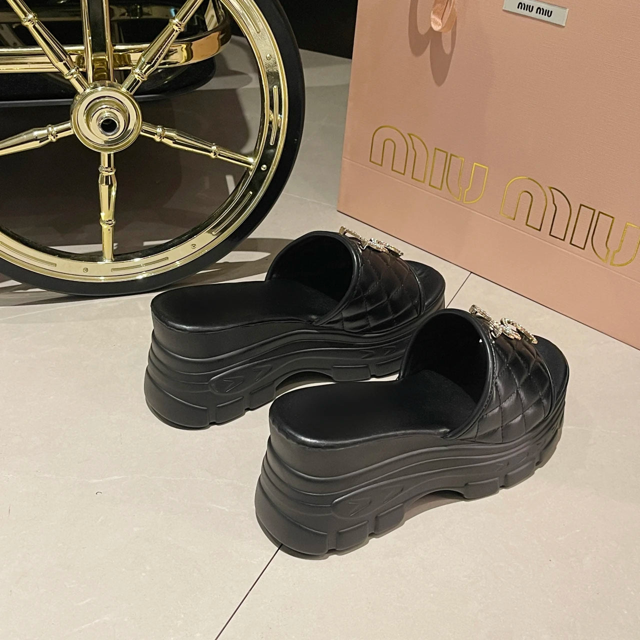 Women Sandals Summer Platform Letters Fashion Sandals Casual Comfortable Slipper Women Lightweight Non-slip Outside Slides Women