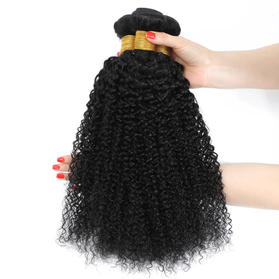 Mogolian Hair 8-30 Inch Kinky Curly Bundles 100% Virgin Human Hair Weaving Natural Curly Hair 2 3 4 Bundle Deals For Extensions