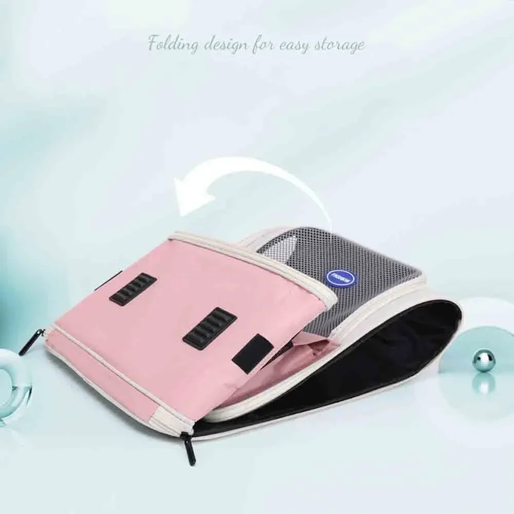 Ventilation Large Capacity Cat Carrier Backpack Adjustable Strap Pet Carrying Bag Foldable Cat Backpack for Outdoor Travel