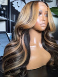 40 lnch Highlight Wig Human Hair P427 Honey Blonde 13x4 Lace Front Human Hair Wigs Body Wave Lace Frontal Wig For Black Women