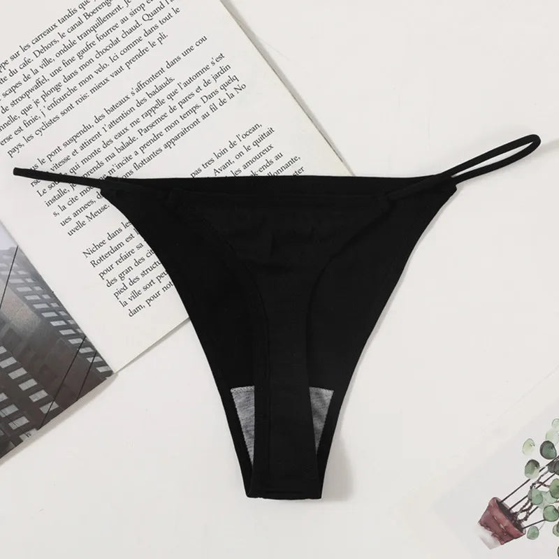 1PC Women Thongs G-String Seamless Panties High Leg Cut Panties Sexy Lingerie Low Waist Underwear Female T-Back M-L