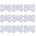 20Pcs Dog ID Tag Personalized Pet Engraved Pet ID Name Number For Puppy Dog Customized Tag Collar Pendant Bone Pet Accessories