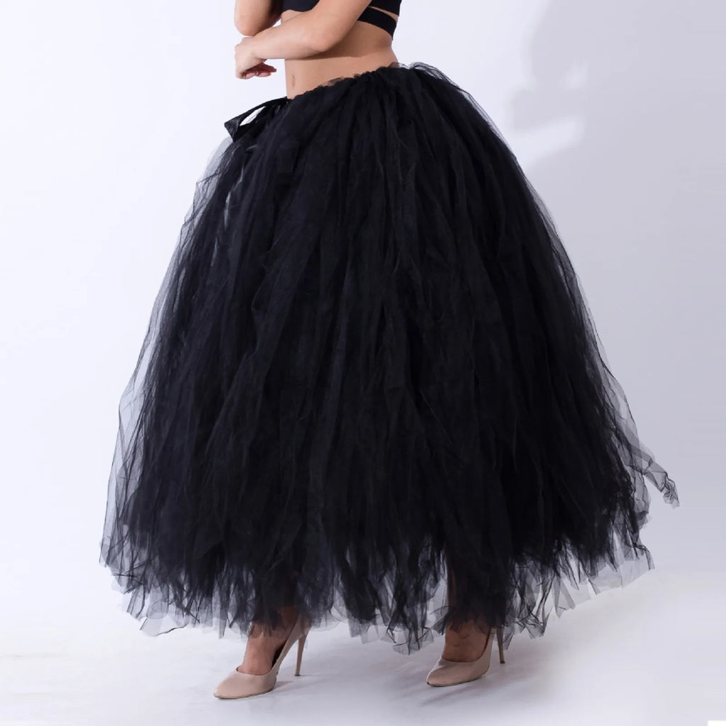Summer Long Skirts For Women 2025 Women Fashion Solid Color Lace Up Bow Puffy Skirt Handmade Skirt Performance Skirt Ropa Mujer