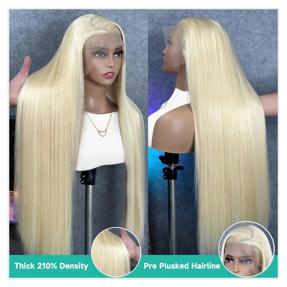 250% 300% High Density Lace Wigs 613 Hd Lace Frontal Wig 13x6 Bone Straight Blonde Wig 13x4 Lace Front Human Hair Wigs For Women