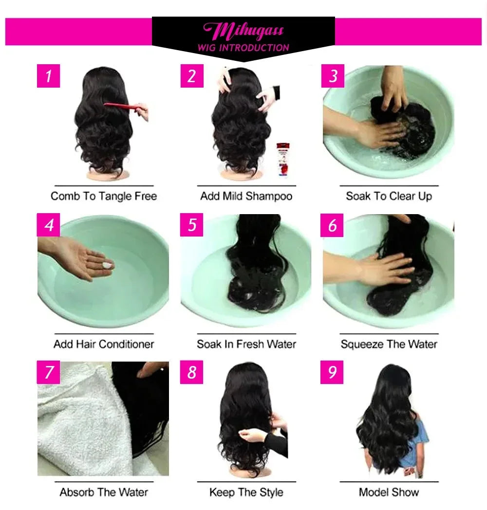 220 Desnity Long Chocolate Brown Straight  40 46 Inch Full Frontal 13x4 13x6 HD Transparent Lace Front Remy Human Hair Wigs