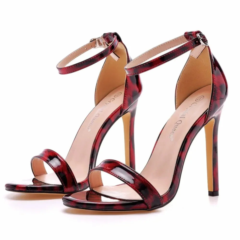 Sandals Women High Heels Black Large Sandals Plus Size Heels 44 45 46  Men's Stage Performance High Heel Sandal Large Shoes