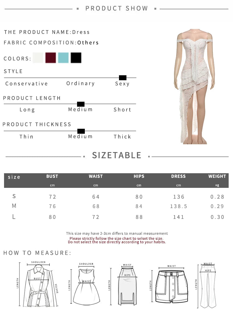 Cutenew Lace Emboridered Women Dresses Sexy Hot Sheer Off Shoulder Irregular Backless Bandage Vestidos Female Coquette Clubwear