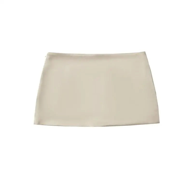 Korean Fashion Black Mini Skirts Summer Clothes Women 2025 Low Rise Skirts Mini Satin Skirt Low Waist Pencil Skirt With Shorts
