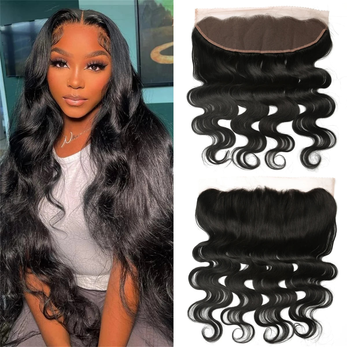 20 22inch 13x4 Body Wave Lace Frontal 4x4 5x5 Transparent Lace Closure Brazilian Remy Hair 100% Human Hair Cheap Soft Preplucked