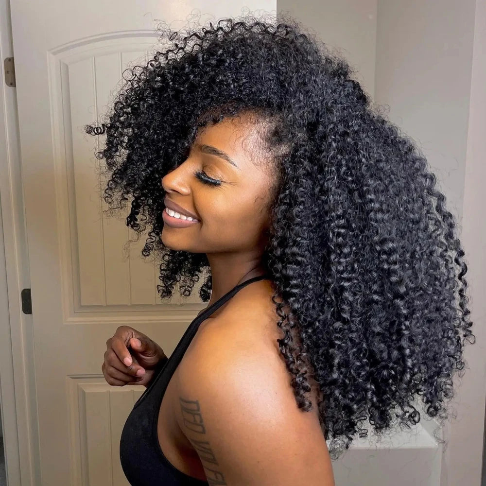 Feather Crochet Human Hair 4/27 Highlight Pixie Curl Bulk Hair Extensions Lightweight Small Spirals Curly Crochet Hair For Braid