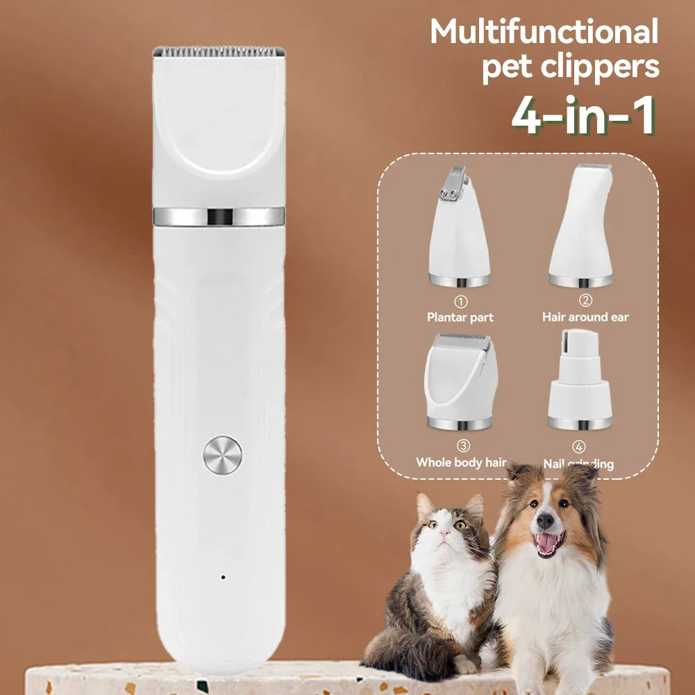 1Pc Professional 3/4-in-1 Electric Pet Grooming Tool Set Dog Hair Clippers Electric Pets Haircut Trimmer Shaver Cats Supplies
