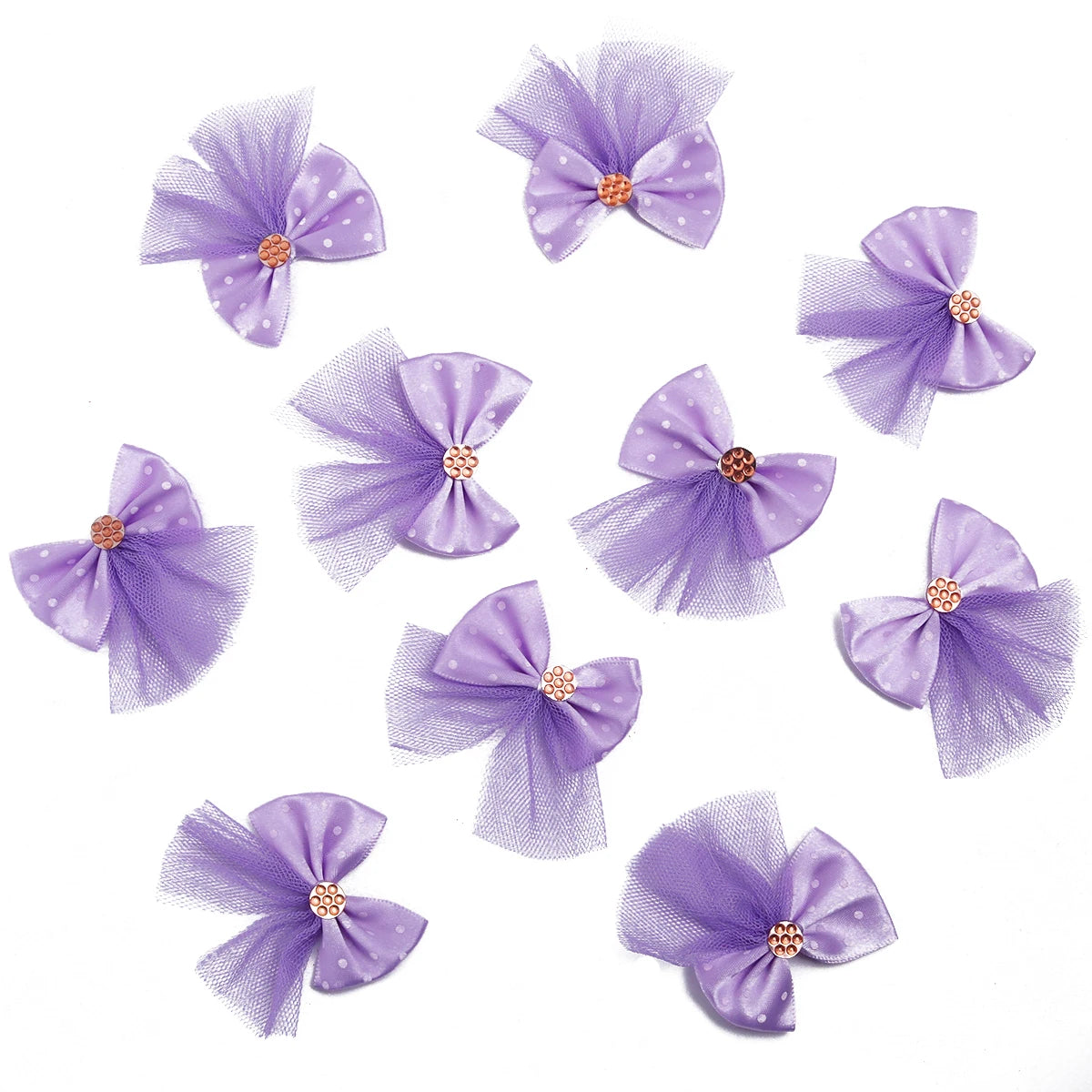 10PCS Dog Bow Dog Hair Accessories Handmade No Clip, No Rubber Band Pet Clothing Decoration Bows For Dogs Cats Pet Accessories